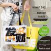 Customizable Logo Waterproof Laminated Woven Tote Bag - Fashionable, Eco-Friendly, and Eye-Catching for Shopping or Gifts