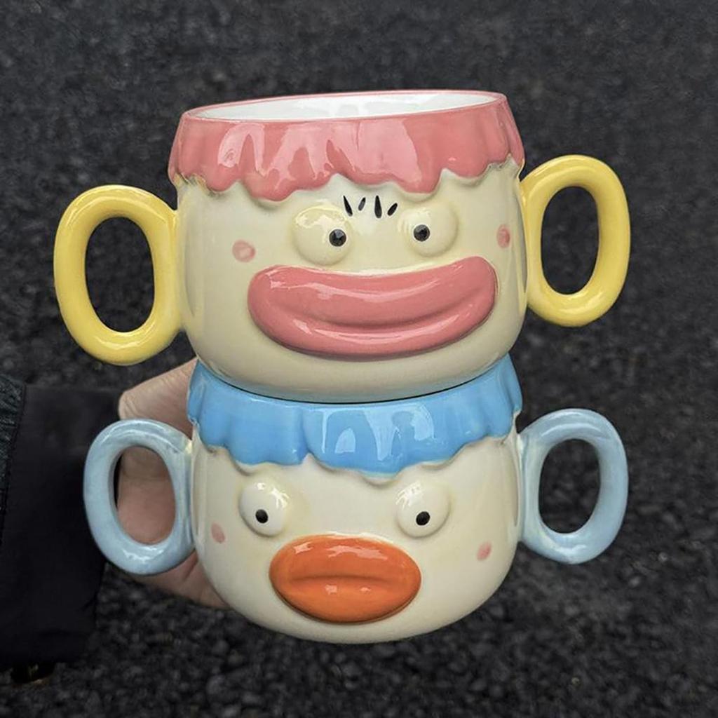Cartoon Ceramic Coffee Mug Creative Milk Cup Drinkware Juice Birthday Gifts