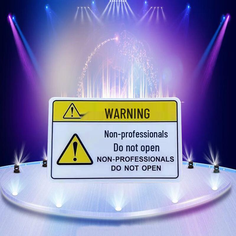 

PVC Non-Professionals Do Not Open Warning Sign
