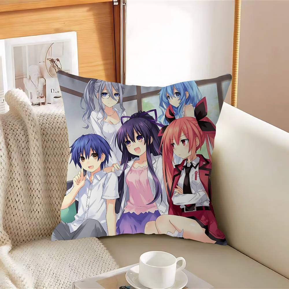 

Anime D-DATE-A-LIVES Stitch Lucky Dragon Pillow Cover Sofa Cushion Cover Home Room Decoration Children Gift 12x12Inch