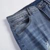 Módní džíny Pánské Skinny Denim Kalhoty Mužské roztrhané kalhoty Streetwear Mužské džínové džíny Tužka kalhoty