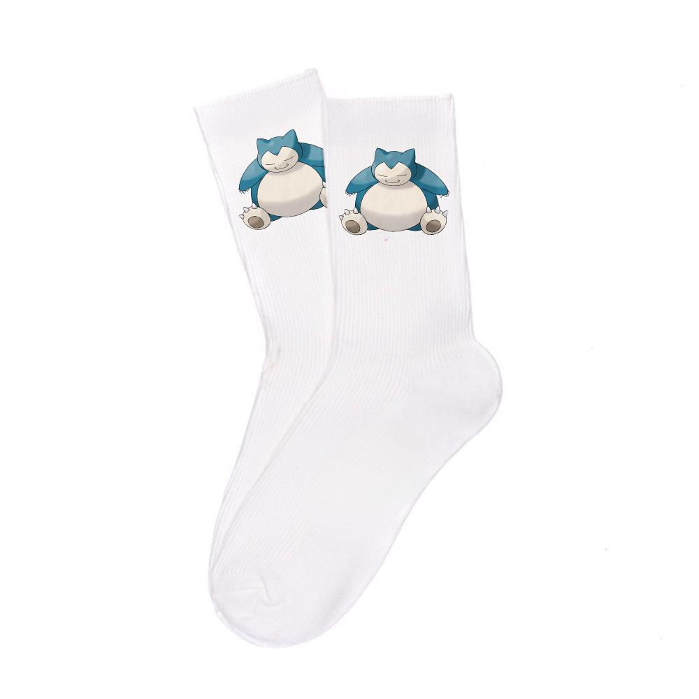 Cartoon White Cotton Socks Unisex Breathable Sports Socks Anime Collectibles Cute Trendy Fashion Unique Birthday Gifts