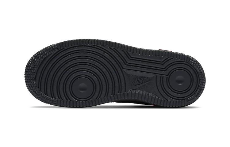 Kids' Sneakers Nike Air Force 1 Low Black Asparagus (PS) Black/Dark Smoke Grey/Asparagus/Metallic Silver