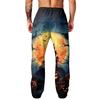 Men's Halloween Printed Sweatpants with Pockets Loose Fit Jogger Pants for Sports