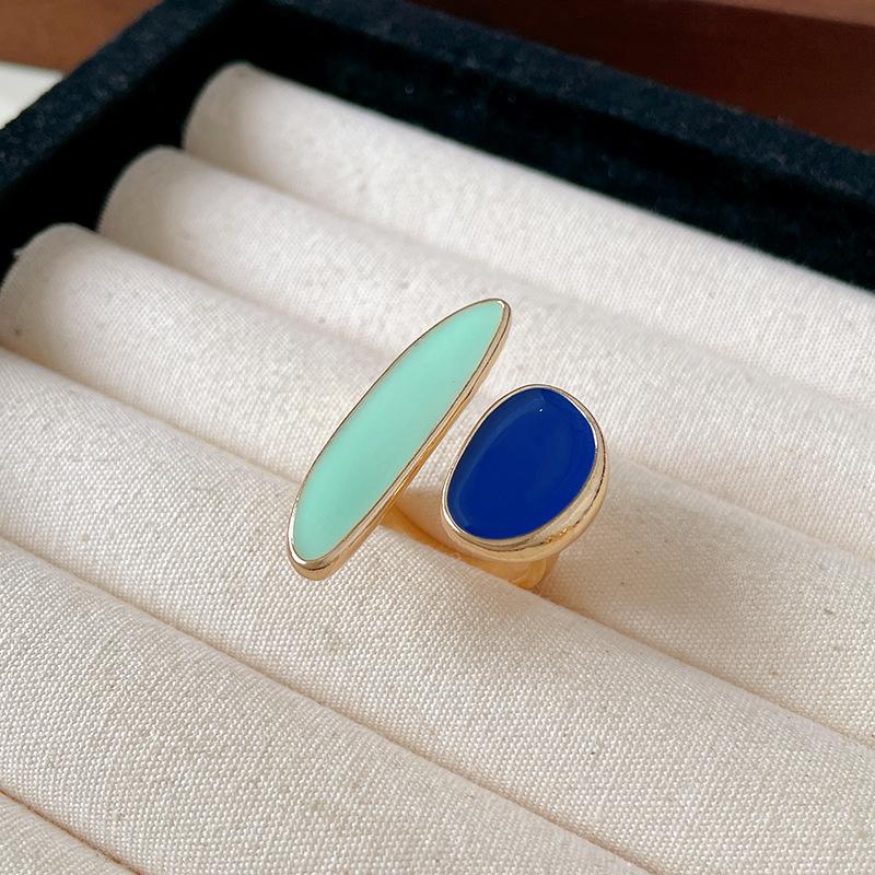 Retro Silver Bow Love Flower Pearl Open Ring Simple Index Finger Ring Versatile Jewelry Women