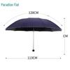 Paradise Tri-fold Windproof UV Protection Dual-Use Umbrella