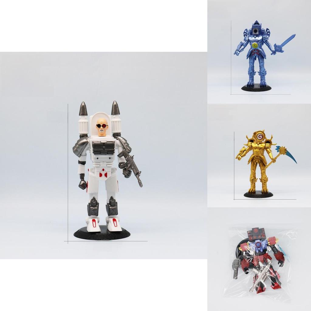 Drill Man Pvc Action Figure With Movable Joints And Transforming Features For Anime Collecting