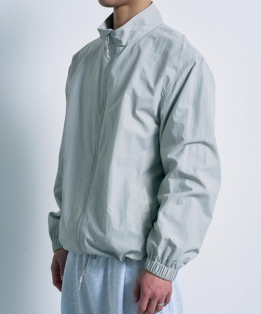 Fernov City Leisure Lightweight Windbreaker Jacket Light Grey