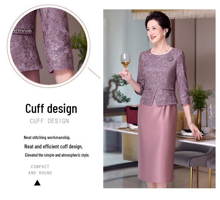 Elegant 2025 Purple Mother-of-the-Bride Dress for Daily Wear