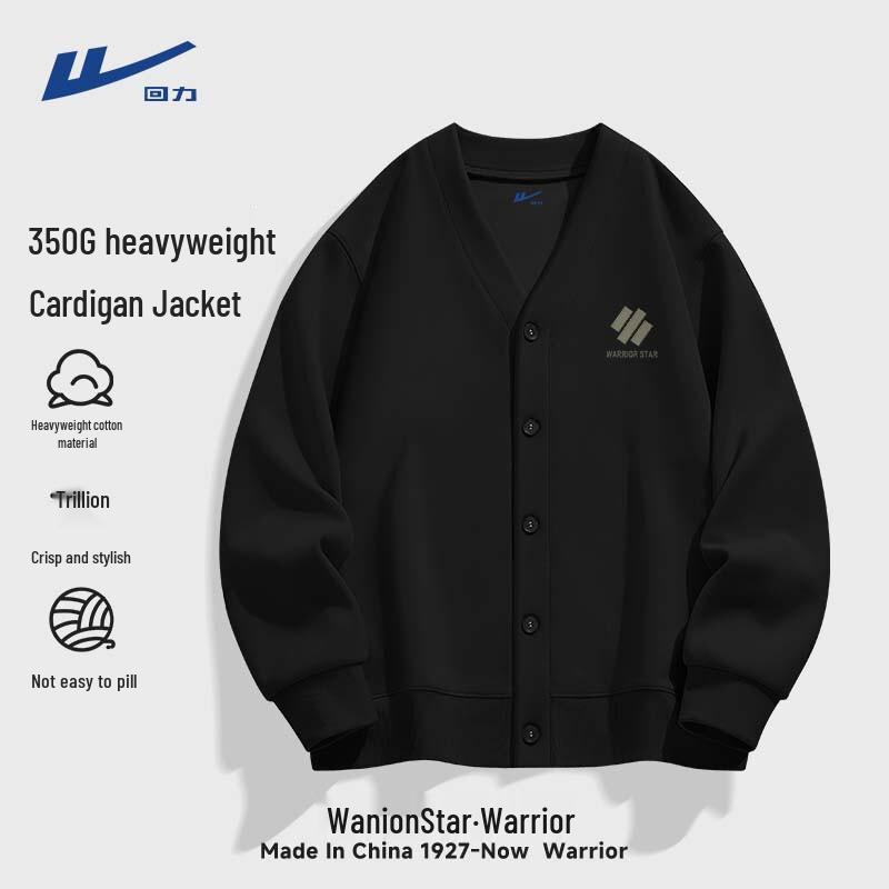 Warrior Men's Loose Fit Open Cardigan Sweatshirt