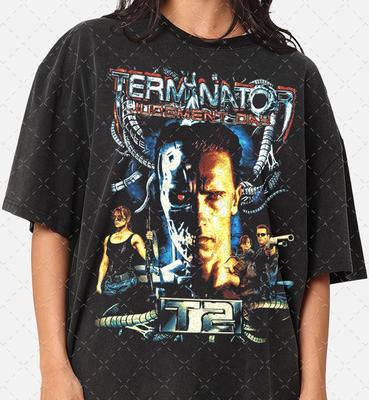T-shirt Grafica Terminator Il Giorno del Giudizio Anni '90 - Maglietta da Film Unisex