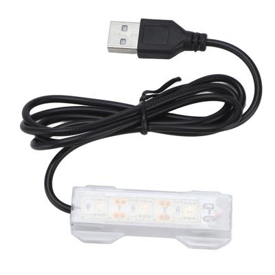 Akvarielampa USB-laddning Plast Fisktank LED-lampa för Vattenväxter LandskapRöd