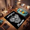 Fluffy Bedside Mats Corridor Doormat Flannel Floor Mat Indoor Foot Rug Italy Moto Guzzi Motorcycle Kitchen Carpet Balcony Decor