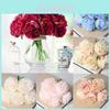 Elegant Artificial Silk Peony Flowers With High Realistic Appearance For Home And Wedding Decor