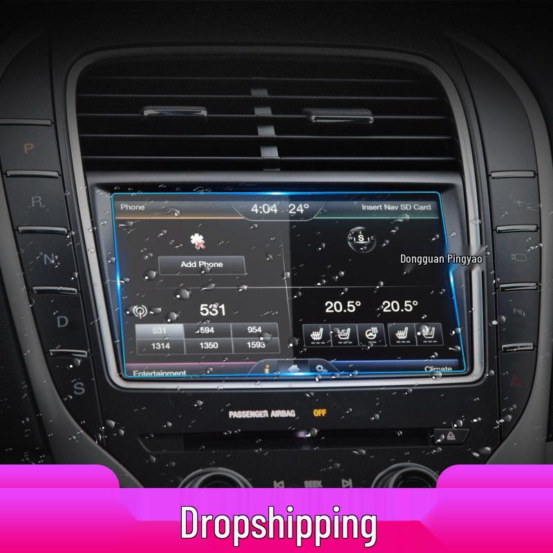 Lincoln Navigator MKX/MKT/MKS Tempered Console Film - Scratch-Resistant Protective Sticker for 25 Models