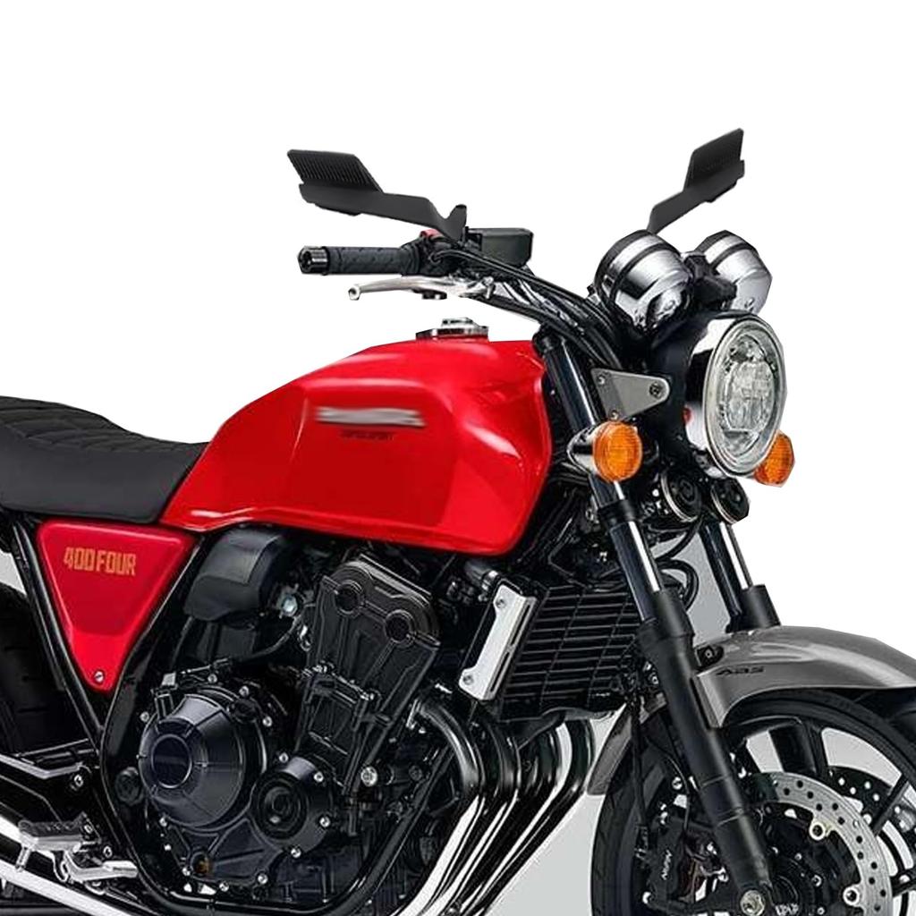 KAGEFUNE Motorcycle Rearview Adjustable Rotating Invisible Windshield Side Mirror with Blue Lens for Hornet Super Four CB Neo Sports Mirror, 360°