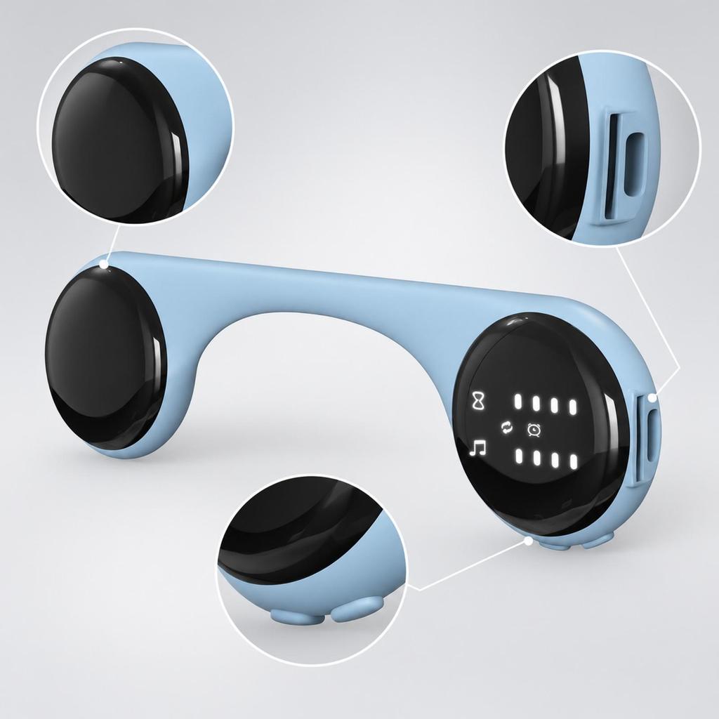 Conduction Audio Device Compact Speaker Lightweight Portable Sound for Relaxation, Bedroom,