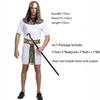 Deluxe Pharaoh Men Egyptian King Costume Desert Prince Queen Fancy Dress Cosplay