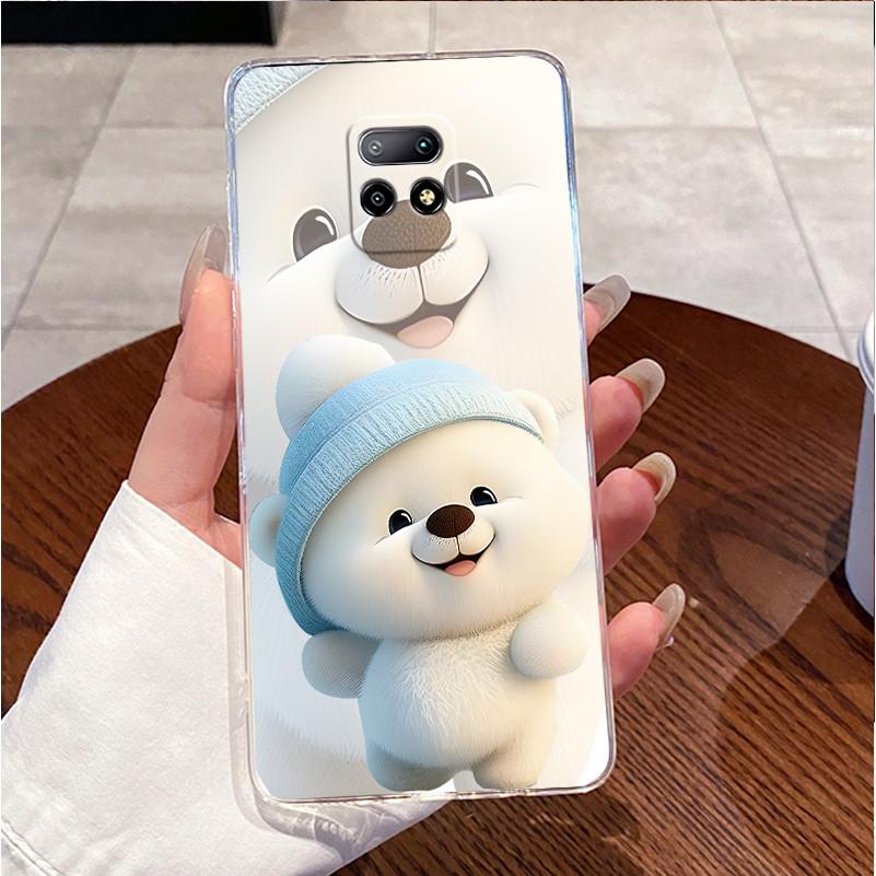 For Redmi 10X 5G / Redmi10X Pro 5G Case Love Heart Rabbit Clear Soft Silicone TPU Cover For Xiaomi Redmi 10X Pro 5G Phone Casing