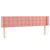 VidaXL Tête de Lit à LED Meuble de Chambre à Coucher Accessoire de Lit Double Tête de Cadre de Lit Intérieur Rose 3123735