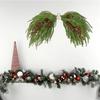 Christmas Window Wreath 24 Inch Festive Winter Door Artificial Christmas Swag For Indoor Window Mantel Restaurant Wall Fence