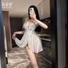 Summer Sexy Pajamas Sexy Underwear Pure Lust Pajamas Female Seduction Breasts Split Hollow Perspective Uniform