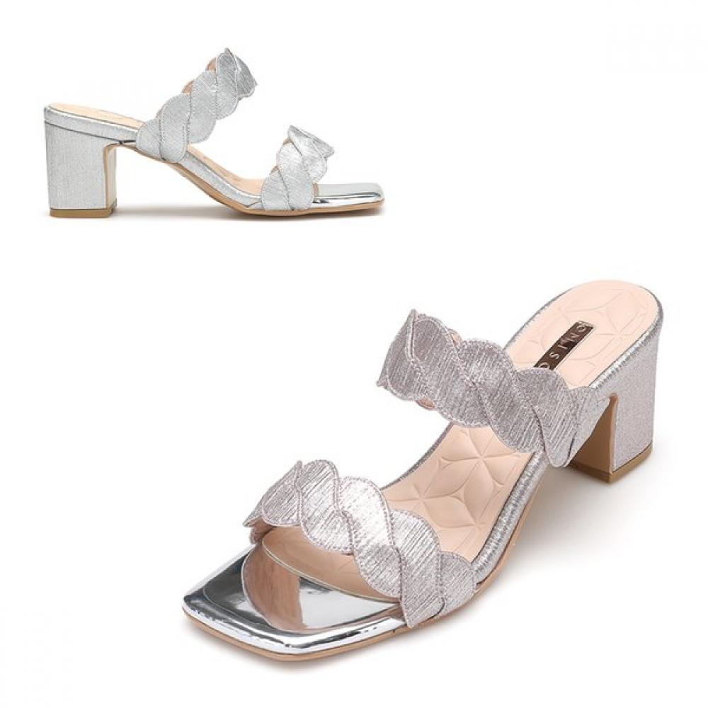 

MiSope Women S Slipper 6cm 2color Silver/250