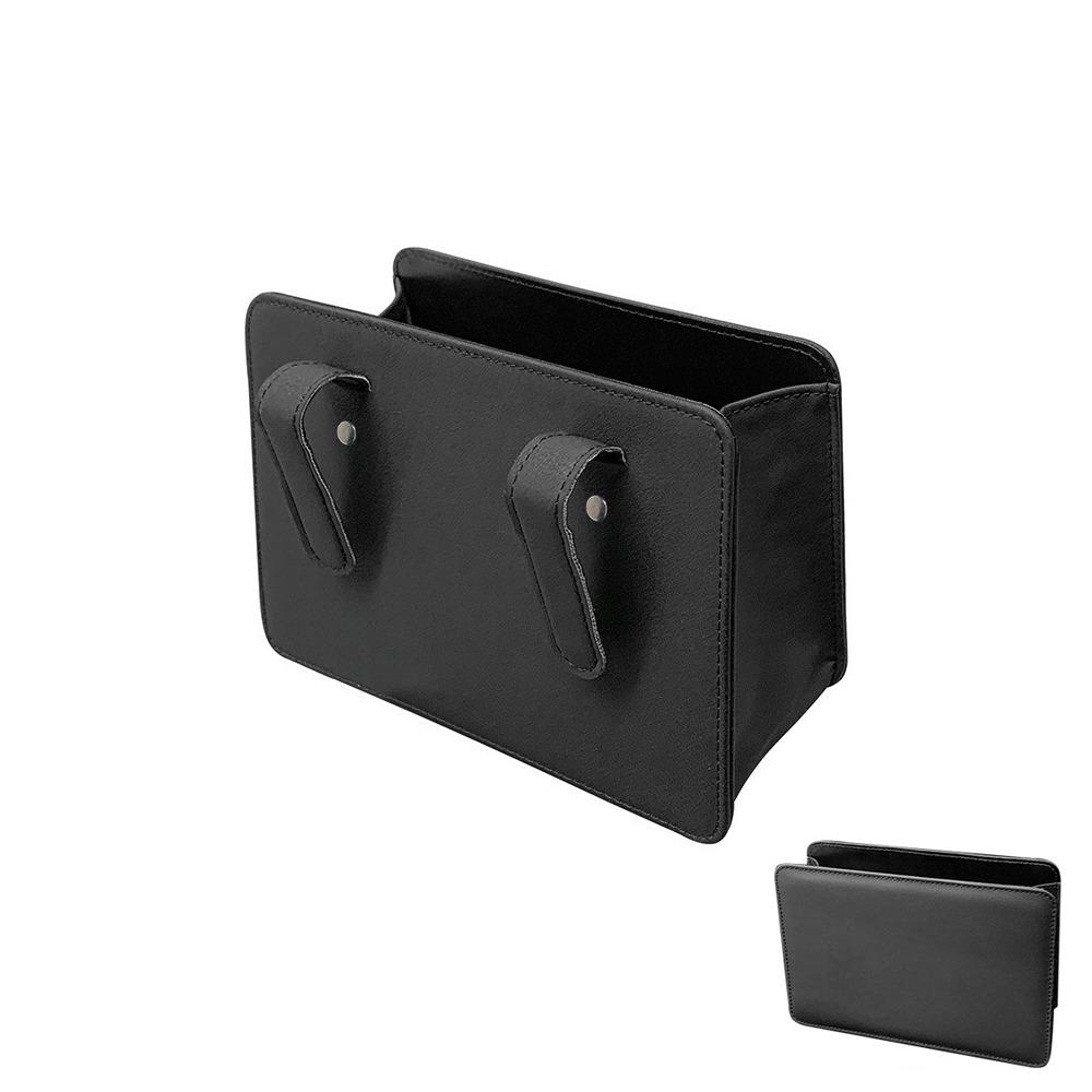 Solid Color Car Trash Bin Multifunctional Seatback Hanging Storage Box Car Interior Accessory