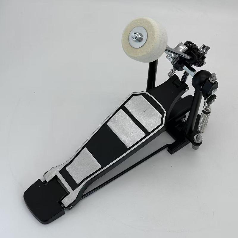 Einzelnes Bassdrum-Pedal mit kleinem Brett, geradliniges Design, neue Aluminiumlegierungs-Konstruktion für Schlagzeug-Übung und Performance