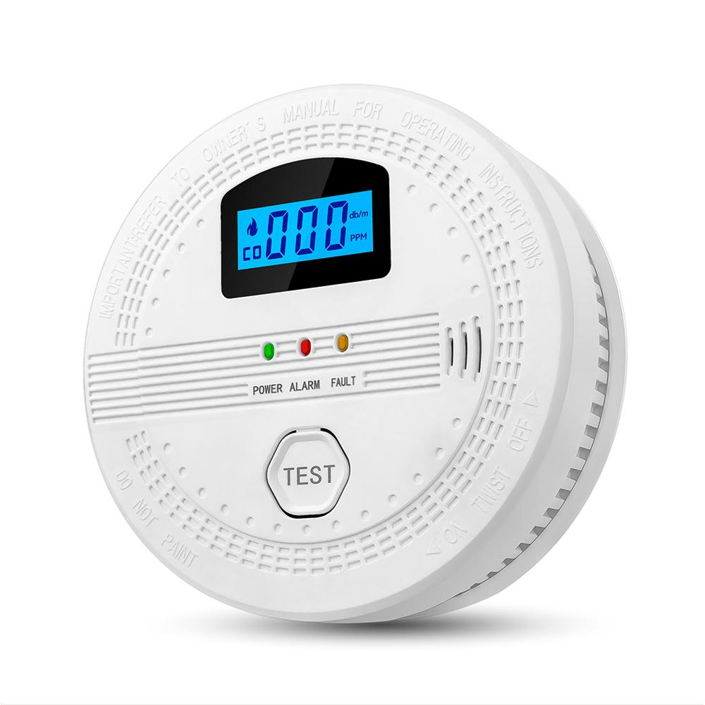 Carbon Monoxide Smoke Detector Electrochemical Sensor Smoke Detector Digital Display Sound and