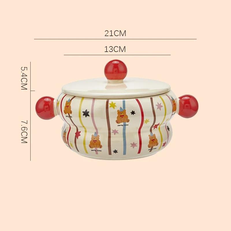 Creative Cute Cartoon Ceramic Bowls High End Unique Dessert Bowl Household Delicious Ramen Bowl Exquisite Tea Set Coffee Cups