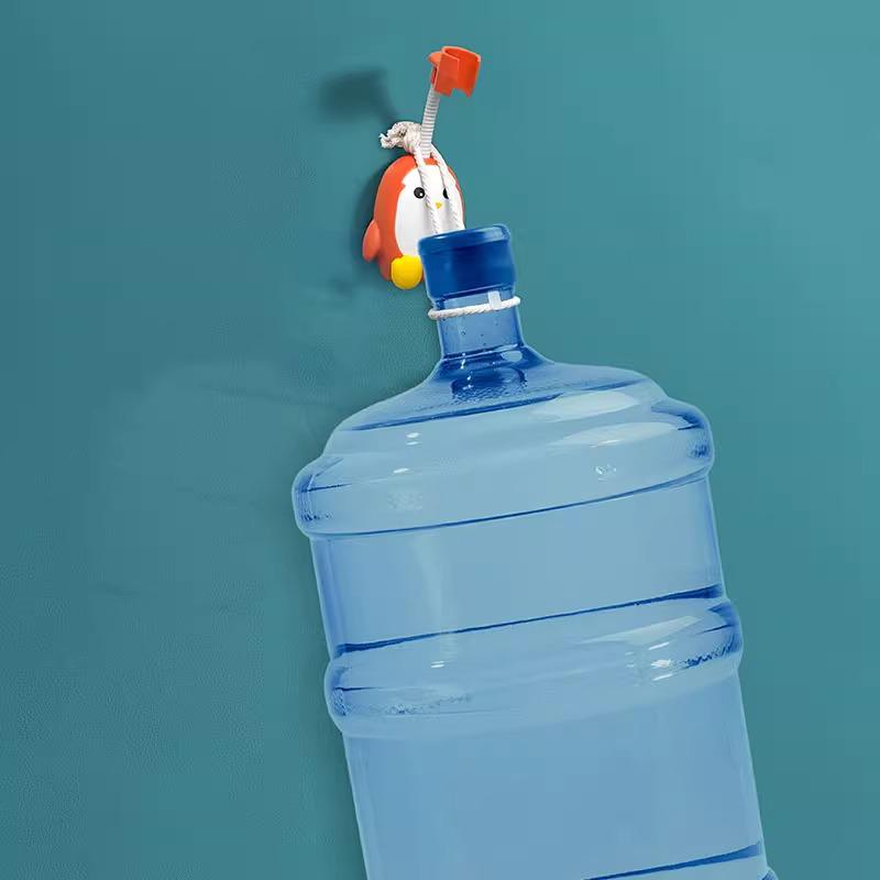 Penguin Style No-Drill Adjustable Shower Holder for Kids