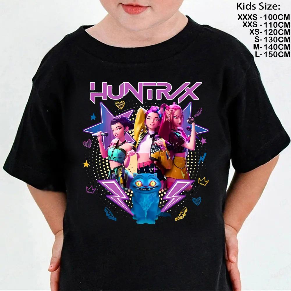 2025 Hot Movie Soft Cotton Baby Girls T Shirt Children's Clothing KPop Demon Hunters Fans Gifts Kids Clothes Tops T-shirt
