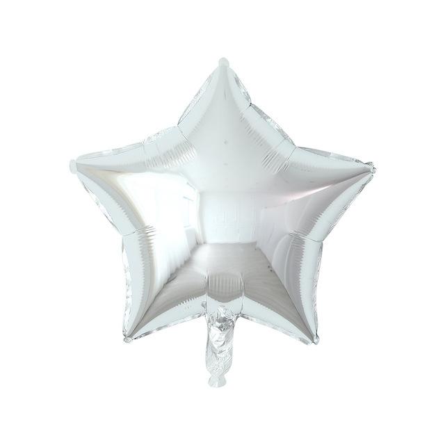 18 Zoll Einfarbig Pfirsichherz Pentagramm Ballon Geburtstag Hochzeitsfeier Dekoration Stern Aluminiumfolie Gas