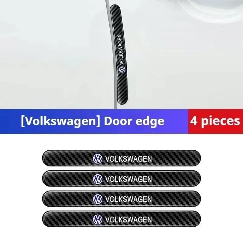 Car door bowl handle protective stickers Carbon fiber For VW Volkswagen Tiguan Passat Leon Golf 7 Ateca Octavia Car accessories