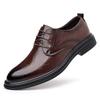 New Men's Dress Shoes Comfortable Business Formal Leather Office Shoes British Style Groom Wedding Shoes for Men Oxford Lace Up