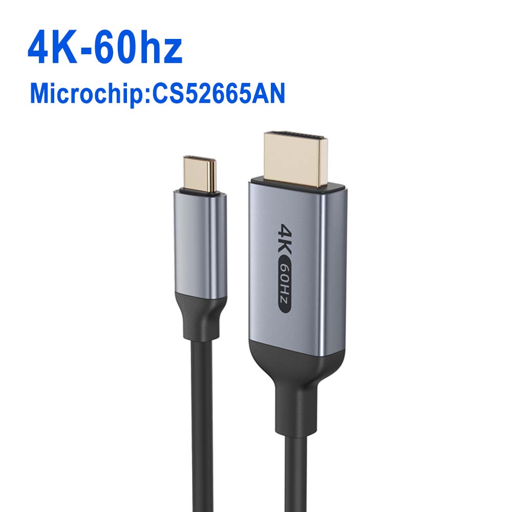 

Type C to HDMI-Compatible HDTV Cable 4K@120Hz 8K@60Hz USB C to HDMI Cable for Air iPad TV Converter MacBook USB-C HDMI Adapter 1M