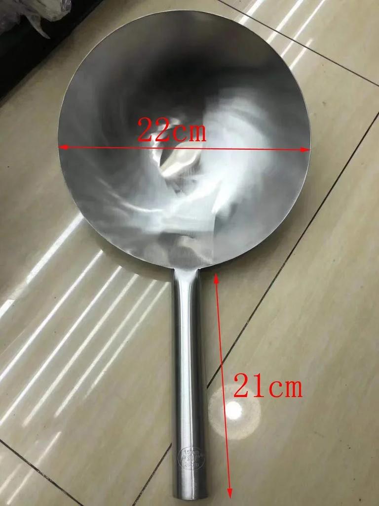 Thick Stainless Steel Mesh Strainer Colander Wok Wooden Handle Cookware Oil Flour Sifter Colander Kitchen Cooking Steamer Wok