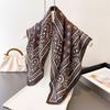 Vintage Silk Scarf Versatile High-end Cashew Print Imitation Square Shawl Style Neck Small Headscarf Women