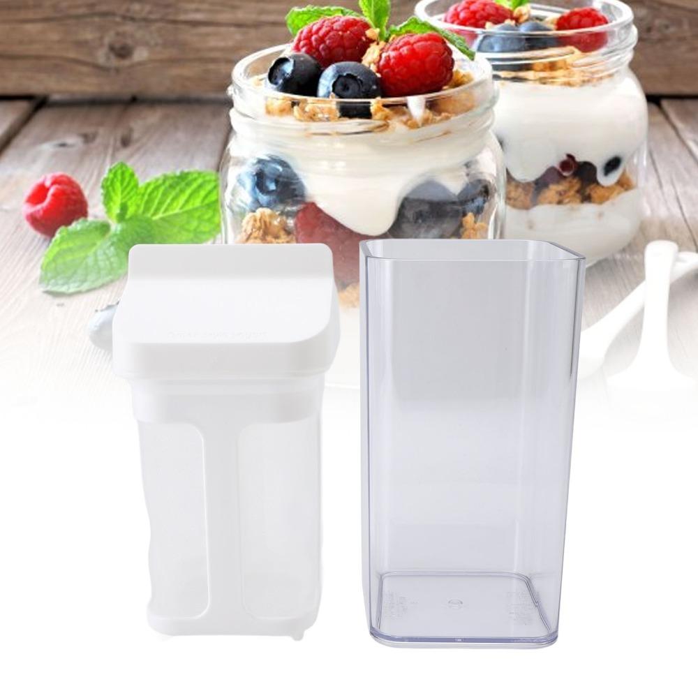 Kitchen Tool Fine Mesh Yogurt Strainer Reusable 1000ml Greek Yogurt Maker with Lid Versatile Food Sieve Strainer Rice/Tea