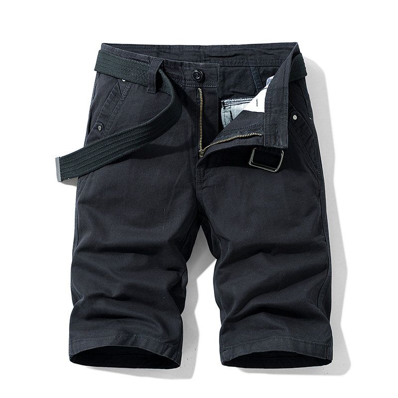 Export Export Tail Goods Multi-Pocket Pure Cotton Workwear Shorts Summer Men's Plus Size Loose Casual Straight-Leg Half Length Middle Pants
