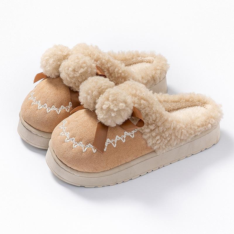 Women Wear Thick-soled Plush Home Warm Shoes Outdoors
