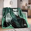 1pc The Matrix Flannel Throw Blanket - HD Printed Lightweight Soft Warm All-Season Blanket for Sofa, Bed, Travel, Camping 011