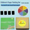 Eco-friendly Washable Six-Color Finger Painting Pad Set for Kids