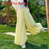 Summer Girl Floral Bubble Skirt Pants With High Waist For Casual Wear
