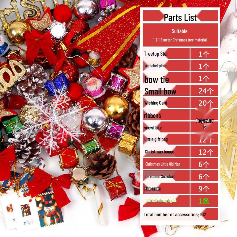 Christmas Tree Ornament Set: Decorations & Accessories Value Pack