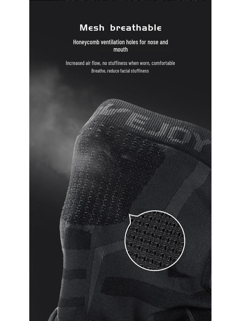 Men's Outdoor Cycling Face Mask - Sunscreen, Dustproof, Moisture-Wicking, Breathable, Seamless Knitted, High-Elastic Sports Headband TJ15.