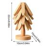 Wooden Trivets For Hot Dishes Insulation Pad Tree Shape Trivet Set Coaster For Teapot Hot Pots Halloween Christmas Gift