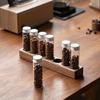 Wooden Coffee Bean Test Tube Display Rack & Dispenser