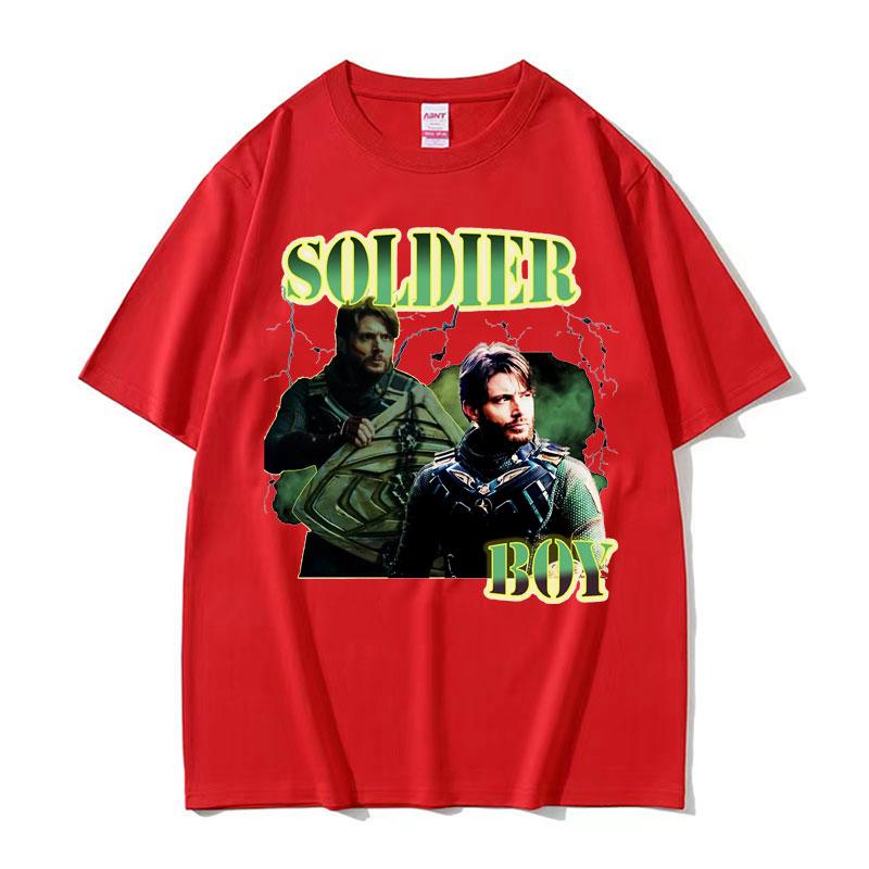 Beperkt The Soldier Boy Jensen Ackles Grafisch T-shirt Heren Mode Trending Oversized T-shirt Unisex Ronde Hals Katoenen T-shirt Tops